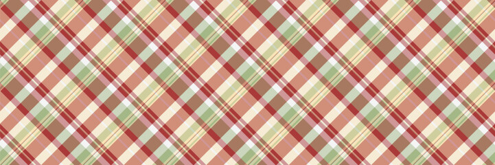 Individuality plaid background textile, british seamless fabric texture. Deco check pattern tartan vector in light and orange colors.