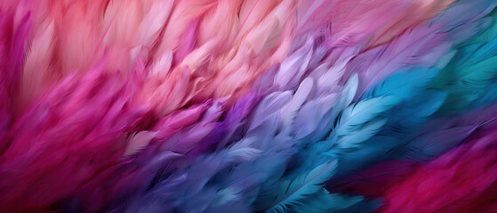 Colorful bird feathers background