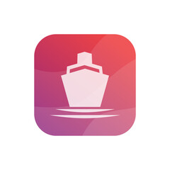 Obraz premium yacht logo abstract vector template. Boat Logo Design Template Vector Graphic Branding Element.