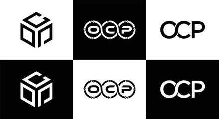 OCP logo. O C P design. White OCP letter. OCP, O C P letter logo design. Initial letter OCP linked circle uppercase monogram logo. O C P letter logo vector design. OCP letter logo design five style.	
 - obrazy, fototapety, plakaty
