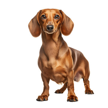 dachshund dog Realistic images on transparent background PNG, easy to use.