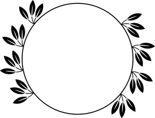 Leaf Brunch Frame Circle