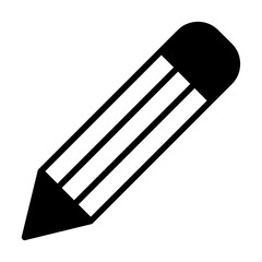 Pencil solid glyph icon