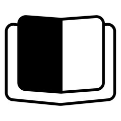 Reading Book solid glyph icon