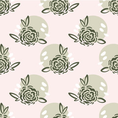 seamless floral pattern with flowers