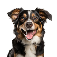 australian shepherd dog Realistic images of fun animal concepts on transparent background PNG.