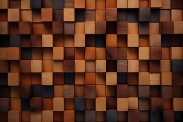 .Wooden Cubes Pattern Background for Design