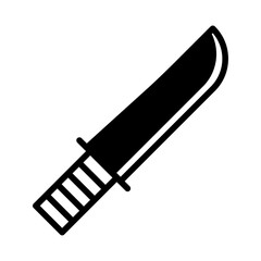 Knife solid glyph icon