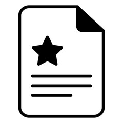 Law Documents solid glyph icon