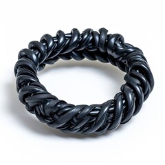 Obraz premium Black Silicone Wire Hair