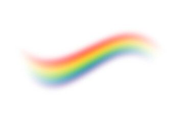 Rainbow with transparent background. Rainbow on isolated backgdrop, effect after rain, rainbow overlay, colorful rainbows, png