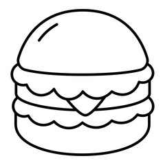 Burger line icon.