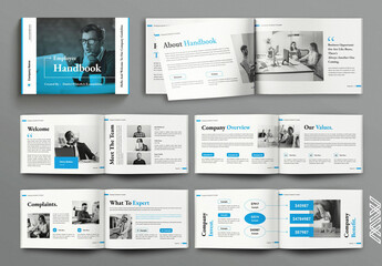 Employee Handbook Template Design Layout Landscape