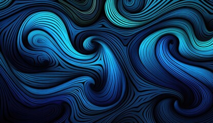 Abstract blue neon technology background