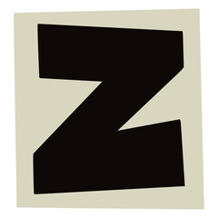 Paper style ransom note letter