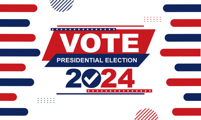 Presidential Election, Vote 2024 Background USA