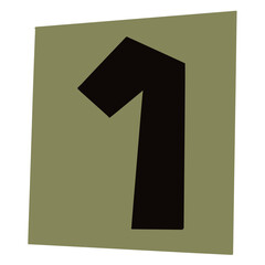 number paper cut typography