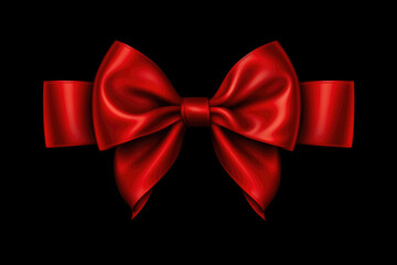 Bold Red Ribbon Amidst Darkness
