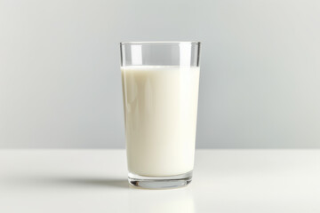 Milk Glass on Light Background
