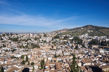 Fototapeta na wymiar Albaicin and Sacromonte, Granada, Andalusia, Spain, Europe.