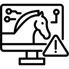 Trojan Virus Icon