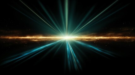 Abstract Light Laser Background with Stars