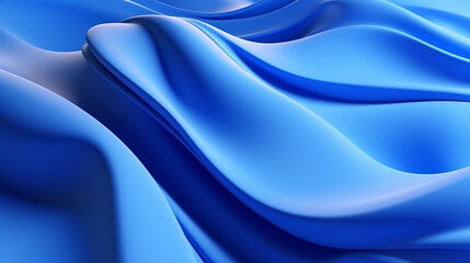 Obraz premium abstract curvy blue background 3d rendering