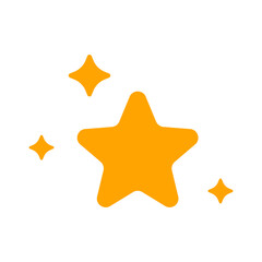 Star sparkling stars twinkles yellow. 