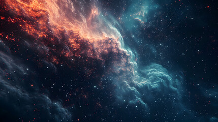 Fototapeta premium Night sky - Universe filled with stars, nebula and galaxy,
