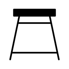 Stool solid glyph icon