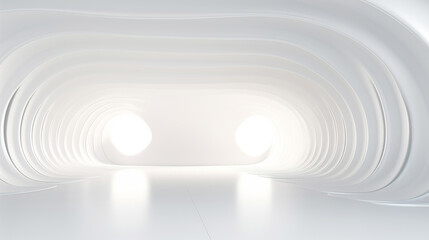 abstract white futuristic background 3d rendering