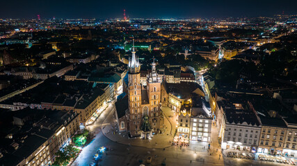 Kraków i Bazylika Mariacka Polska