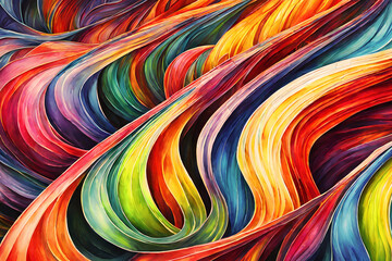 Masterpiece Bursting With Vibrant Vivid Chroma Colors (PNG 7776x5184)