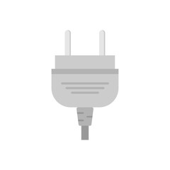 Fototapeta premium electric plug flat design vector illustration. power plug icon. Connection electricity. Vector illustration flat design