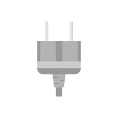 electric plug flat design vector illustration. power plug icon. Connection electricity. Vector illustration flat design