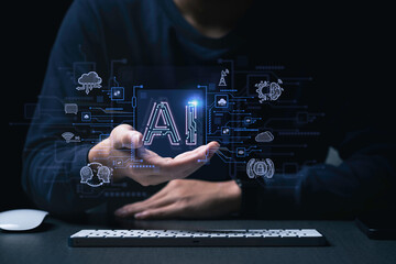 Ai technology, Artificial Intelligence. technology smart robot science and artificial intelligence...