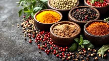 Food spice on a table in a bowl, product photo 