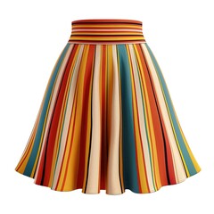 Retro Striped Skirt 