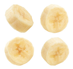Isolated banana on white background