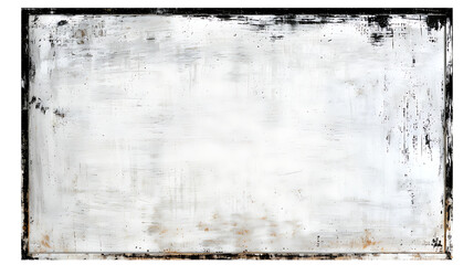 Fototapeta premium Simple artists rendition of a thin black frame - rustic handdrawn style full color on white canvas