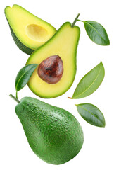 Avocado isolated on white background