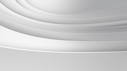 Abstract white and gray color, modern design stripes background with geometric round shape. backdrop