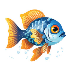 Tropical Fish Painting for Living Room Wall