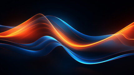 abstract geometric background illuminated 3d render.