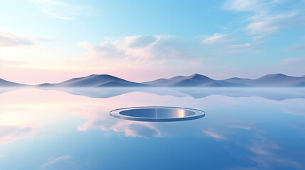 abstract minimalist background nordic futuristic 3d render