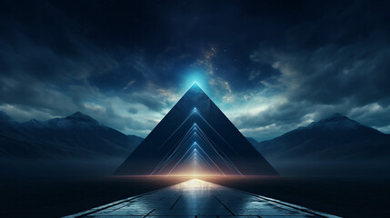 abstract futuristic background. fantastic 3d render