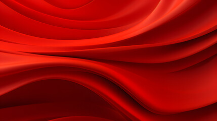 Obraz premium A seamless abstract red texture background with elegant swirling curves in a wave pattern, set against a vibrant Chinese red material background.