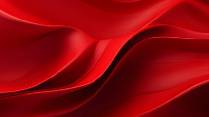 A seamless abstract red texture background with elegant swirling curves in a wave pattern, set against a vibrant Chinese red material background.