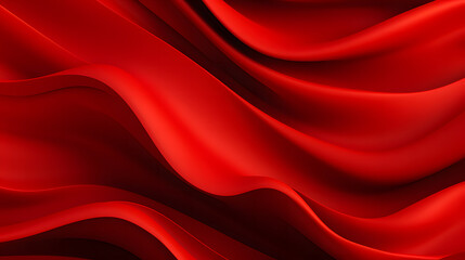 Obraz premium A seamless abstract red texture background with elegant swirling curves in a wave pattern, set against a vibrant Chinese red material background.