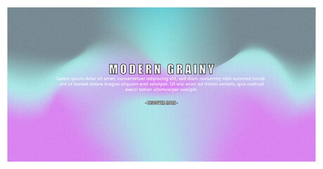 Abstract color gradient modern blurred background and film grain texture template with an elegant